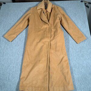 ASOS Coat Women US 2 Camel Long Trench Belted Overcoat Size 2 UK 6 EU 34